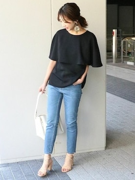 「Carol J.（キャロルジェイ）のアイテム」を使った、yumiさん（レディース・158cm）の春コーディネート