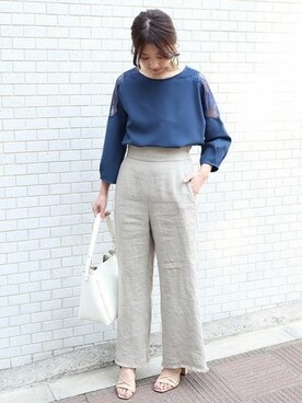 「Carol J.（キャロルジェイ）のアイテム」を使った、yumiさん（レディース・158cm）の春コーディネート