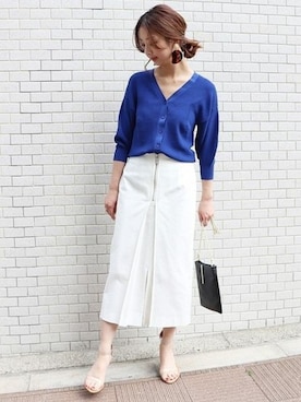 「SMIR NASLI（サミールナスリ）のアイテム」を使った、yumiさん（レディース・158cm）の春コーディネート