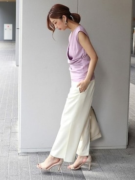 「カシュクール」｜yumiさん（レディース・158cm）の夏コーディネート