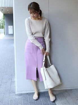 「Carol J.（キャロルジェイ）のアイテム」を使った、yumiさん（レディース・158cm）の秋コーディネート