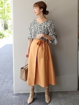 「Carol J.（キャロルジェイ）のアイテム」を使った、yumiさん（レディース・158cm）の秋コーディネート