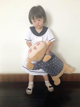 「90cm」｜「アイテム（その他）」を使った、NANAଘ(੭ˊ꒳ ˋ)੭✧さん（キッズ・90cm）の夏コーディネート