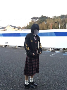 「アイテム（バックパック/リュック）」を使った、asako*さん（レディース・158cm）の冬コーディネート