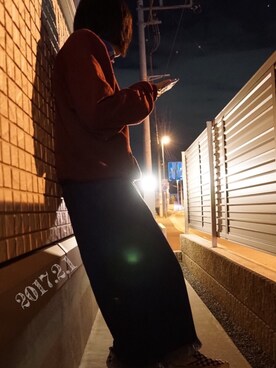 「VANS（バンズ）のVANS ヴァンズ SLIP ON スリッポン V98CLA BLACK/WHT/CHK（スニーカー、ブラック系）」を使った、asako*さん（レディース・158cm）の冬コーディネート