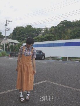 「Vivienne Westwood red label（ヴィヴィアン ウエストウッドレッドレーベル）のアイテム（シャツ/ブラウス、その他）」を使った、asako*さん（レディース・158cm）の夏コーディネート