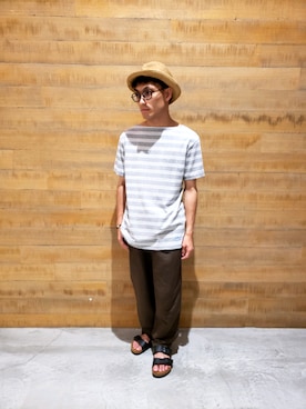 「mature ha.（マチュア）のアイテム」を使った、Yamamotoさん（メンズ・160cm）の夏コーディネート