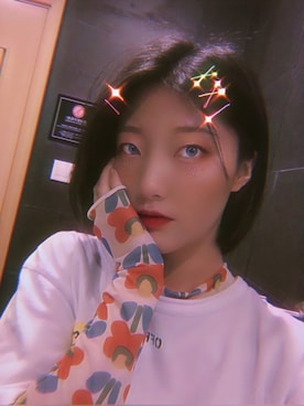 「fafa（フェフェ）のアイテム」を使った、不是独角兽少女🦄️さん（レディース・158cm）の春コーディネート