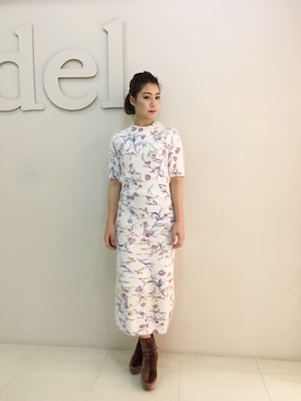 「snidel」｜reia uchiyamaさん（レディース・161cm）の冬コーディネート