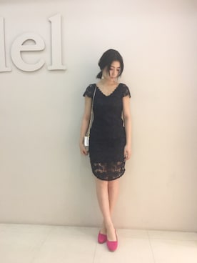 Snidel スナイデル の ケミカルレースタイトワンピース ワンピース Wear