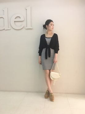 「snidel」｜「アイテム（バッグ）」を使った、reia uchiyamaさん（レディース・161cm）の春コーディネート