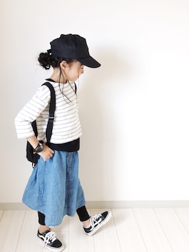 miyuuu.さん（キッズ・110cm）の夏コーディネート