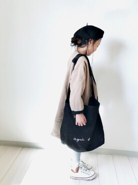 「秋のブラウンスタイル」｜「アイテム（ダウンジャケット/コート）」を使った、miyuuu.さん（キッズ・110cm）の秋コーディネート