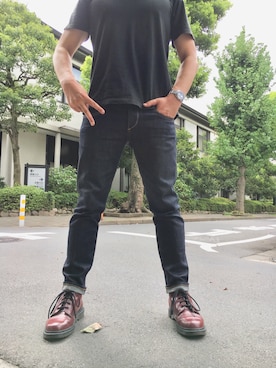 「rag & bone（ラグアンドボーン）のアイテム（パンツ）」を使った、ビリーさん（メンズ・172cm）の夏コーディネート