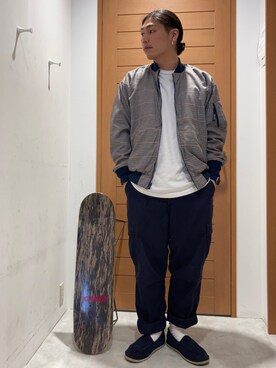 「SILAS(サイラス)のアイテム(その他アウター)」を使った、Atsushi Noguchiさん(メンズ・172cm)の冬コーディネート