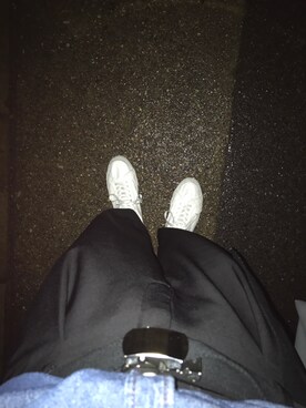 「UNIQLO（ユニクロ）のドレープワイドアンクルパンツ（その他パンツ、ブラック系）」を使った、Yuuuuukiさん（メンズ・170cm）の秋コーディネート