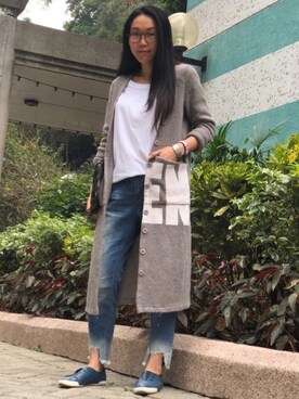 「PEDDER RED（ペダーレッド）のアイテム」を使った、Yukki Liさん（レディース・158cm）の冬コーディネート