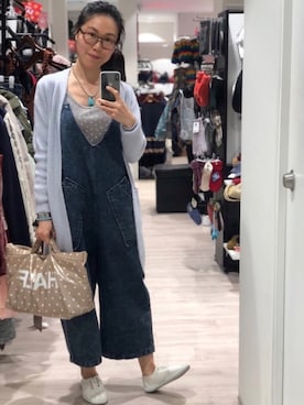 「ORNE（オルネ）のアイテム」を使った、Yukki Liさん（レディース・158cm）の冬コーディネート