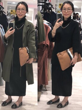 「PEDDER RED（ペダーレッド）のアイテム（スリッポン）」を使った、Yukki Liさん（レディース・158cm）の春コーディネート