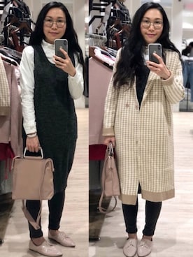 「LOVFEE（ラッフィ）のアイテム（ジャケット/アウター）」を使った、Yukki Liさん（レディース・158cm）の春コーディネート