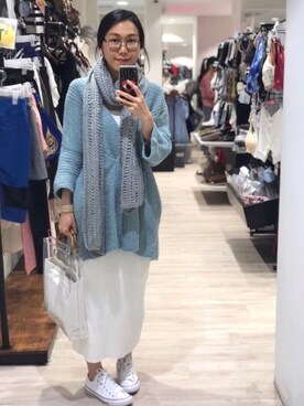 「Maple（メープル）のアイテム」を使った、Yukki Liさん（レディース・158cm）の春コーディネート