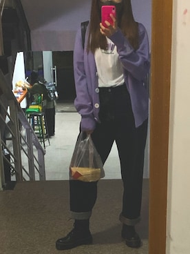 「WEEKEND(ER)（ウィークエンダー）のアイテム」を使った、四喜団子さん（レディース・163cm）の冬コーディネート