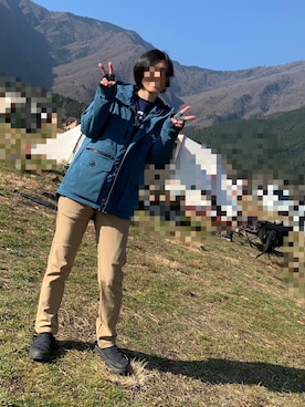 「ワークマン女子」｜「アイテム（スリッポン）」を使った、みーたんさん（レディース・166cm）の冬コーディネート
