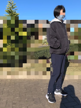 「公園コーデ」｜「アイテム（ブルゾン）」を使った、みーたんさん（レディース・166cm）の冬コーディネート