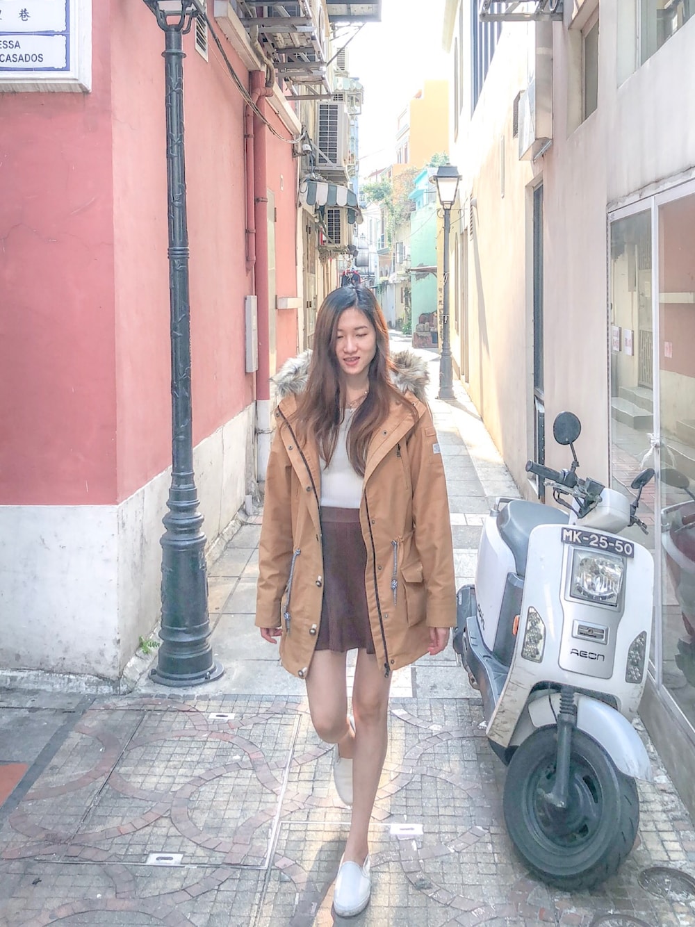 「冬季」｜「animalのアイテム（ピーコート、その他）」を使った、Candiceさん（レディース・169cm）の冬コーディネートの1枚目の写真