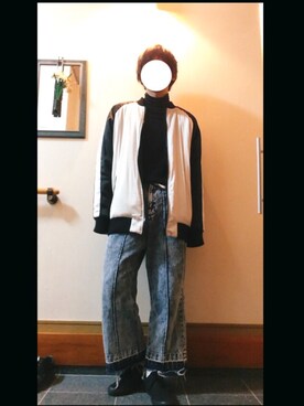 「L.H.P（エルエイチピー）のアイテム（ブルゾン）」を使った、ゆーーうさん（メンズ・171cm）の冬コーディネート