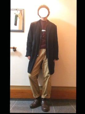 「Right-on（ライトオン）のアイテム（ブルゾン）」を使った、ゆーーうさん（メンズ・171cm）の冬コーディネート