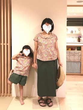 「カーキパンツ」｜めきちんさん（レディース・150cm）の夏コーディネート