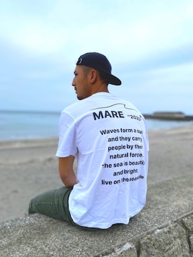 「MARE（マーレ）のアイテム」を使った、H&Aさん（メンズ・175cm）の夏コーディネート