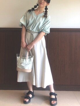 加藤彩乃さん（レディース・157cm）の夏コーディネート