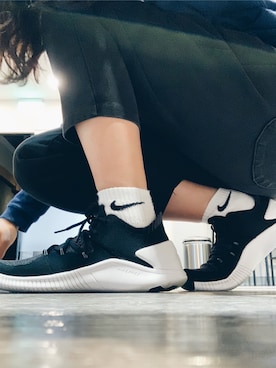 「Nike flyknit」｜Valさん（レディース・168cm）の冬コーディネート