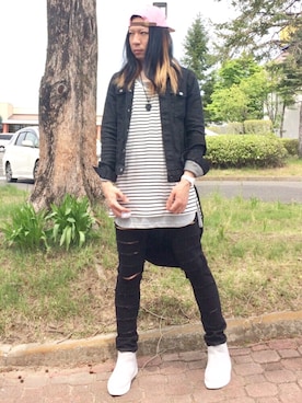 Keisuke Valentineさん(メンズ・174cm)の春コーディネート