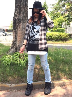 Keisuke Valentineさん（メンズ・174cm）の春コーディネート