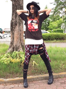 Keisuke Valentineさん（メンズ・174cm）の夏コーディネート