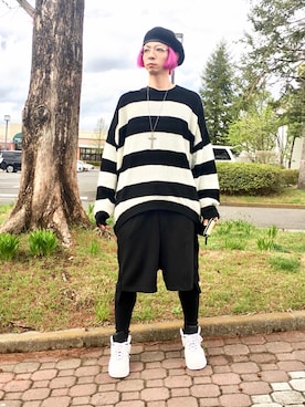 「平成最後のWEARISTAセンバツ」｜「アイテム（ハンチング/ベレー帽）」を使った、Keisuke Valentineさん（メンズ・174cm）の春コーディネート