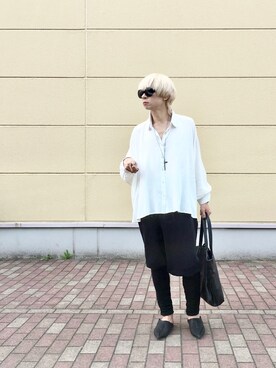 「antiqua（アンティカ）のアイテム（シューズ）」を使った、Keisuke Valentineさん（メンズ・175cm）の夏コーディネート