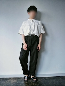 「モノートーン」｜Tomatoさん（メンズ・166cm）の春コーディネート