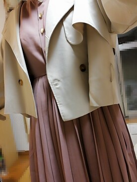 「RETRO GIRL（レトロガール）のアイテム（トレンチコート）」を使った、futenem79さん（レディース・162cm）の春コーディネート