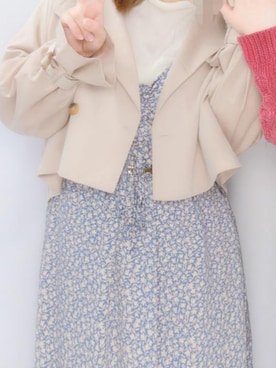 「RETRO GIRL（レトロガール）のアイテム（トレンチコート）」を使った、futenem79さん（レディース・162cm）の春コーディネート