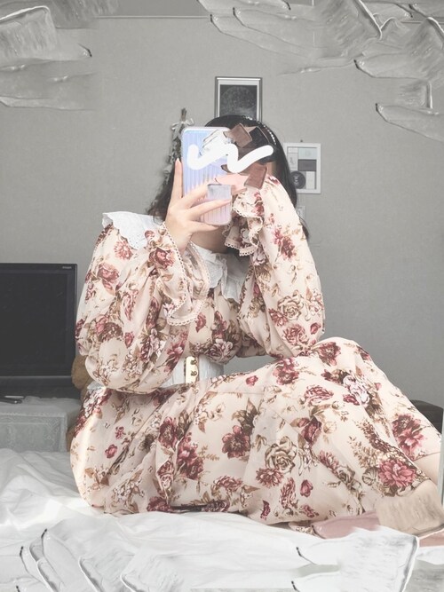 冬の骨ストちゃん Wegoの付け襟を使ったコーディネート Wear