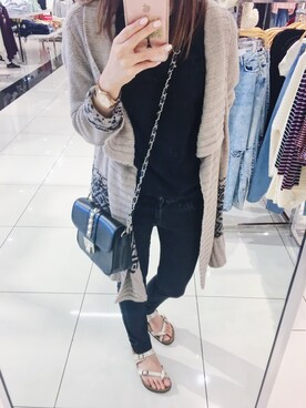 「American Eagle（アメリカンイーグル）のアイテム（その他アウター）」を使った、Cathy_Haさん（レディース・165cm）の冬コーディネート