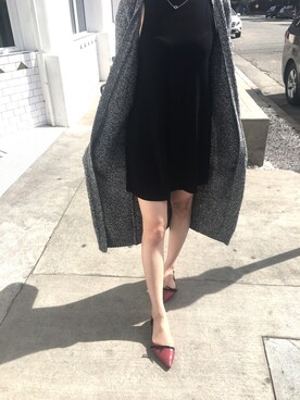 「gray」｜「アイテム（ワンピース/ドレス）」を使った、Cathy_Haさん（レディース・165cm）の春コーディネート