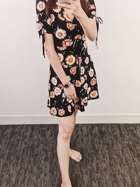「Marshall（マーシャル）のアイテム（ワンピース/ドレス）」を使った、Cathy_Haさん（レディース・165cm）の夏コーディネート