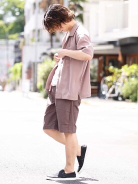 「MK MICHEL KLEIN HOMME （エムケーミッシェルクランオム）のアイテム」を使った、MK MICHEL KLEIN hommeさん（メンズ・175cm）の夏コーディネート