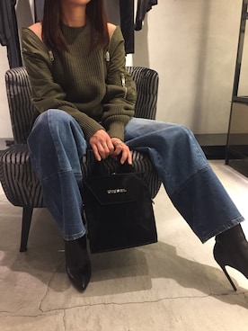 「DIESEL OSAKA」｜「アイテム（ブーツ）」を使った、チョリさん（レディース・163cm）の夏コーディネート