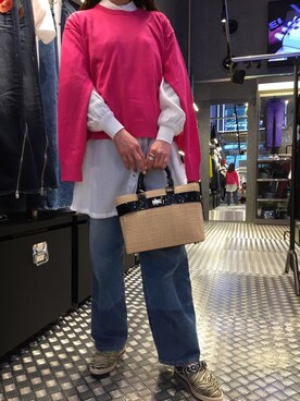 「DIESEL OSAKA」｜「アイテム（その他シューズ）」を使った、チョリさん（レディース・163cm）の冬コーディネート